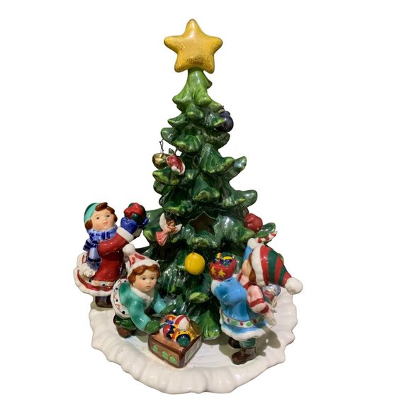 Vtg Innovation Giftware Hedgehog Bramble & Clover porcelain kids Christmas *read - Picture 2 of 8